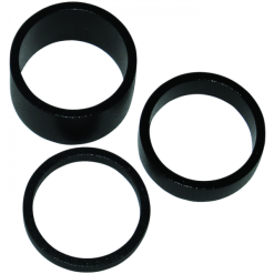 BIKE&CO Ahead-Set Spacers Alu 1 1/8 Zoll Schwarz