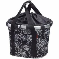KLICKfix Bikebasket Fleur Black - Rixen & Kaul