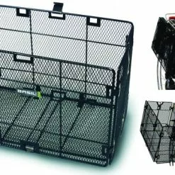 BASIL Korb Rad-Klapp Schwarz - Klappbar - Seitlich