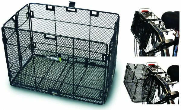 BASIL Korb Rad-Klapp Schwarz - Klappbar - Seitlich 3 BASIL Korb Rad-Klapp Schwarz - Klappbar - Seitlich