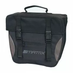 BIKE&CO MATRIX Einzeltasche Schwarz/silber