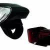 BIKE&CO MATRIX LED Akkuleuchten Set BLS 31 Schwarz