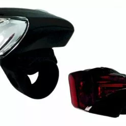 BIKE&CO MATRIX LED Akkuleuchten Set BLS 31 Schwarz