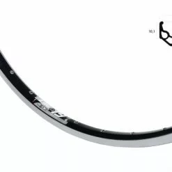 BIKE&CO RYDE Hinterrad 26 Zoll Rigida ZAC 19 Schwarz Shim TX 8/9 Fach Silber