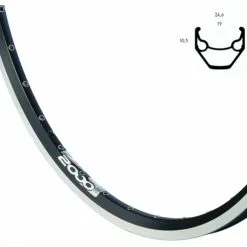 BIKE&CO RYDE Hinterrad 28 Zoll Rigida ZAC 2000 Freilauf Schwarz 28" Shimano 7-Gang Schwarz