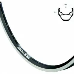 BIKE&CO RYDE Hinterrad 28 Zoll Rigida ZAC 2000 Schwarz Shimano RM70 8/9/10 Fach Silber