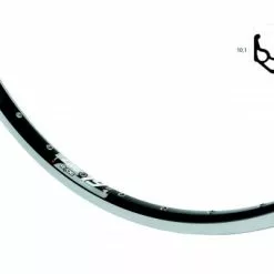 BIKE&CO RYDE Vorderrad 26 Zoll Rigida ZAC 19 Schwarz Shimano TX80