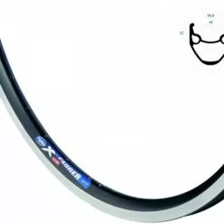 BIKE&CO RYDE Vorderrad 26 Zoll Rigida X-Plorer Schwarz Shimano TX80 Silber