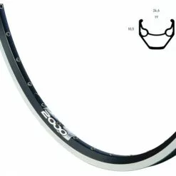 BIKE&CO RYDE Vorderrad 26 Zoll Rigida ZAC 2000 Mit Nabendynamo Schwarz DHC30003NNAL