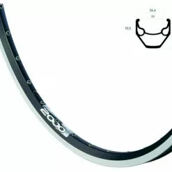 BIKE&CO RYDE Vorderrad 28" Rigida ZAC 2000 Mit ND Schwarz 28" Nabendy. DH3N31ALQR