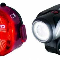 SIGMA SPORT SIGMA LED Beleuchtungs Set Aura 35 FL/Nuggets Ll Schwarz