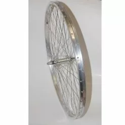 BIKE&CO Vorderrad 26 Alufelge Vollachse 559x21 Silber