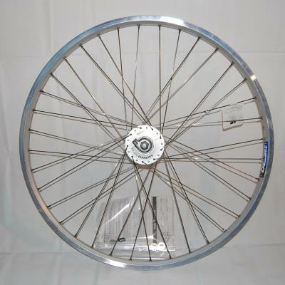 BIKE&CO Vorderrad 26 Mit Shimano Nabendynamo Hohlkammerfelge Silber 3 BIKE&CO Vorderrad 26 Mit Shimano Nabendynamo Hohlkammerfelge Silber